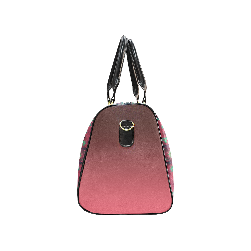 Green pink mandala New Waterproof Travel Bag/Large (Model 1639)