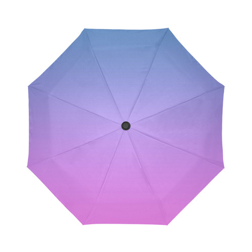 Pink blue Ombre Auto-Foldable Umbrella (Model U04)