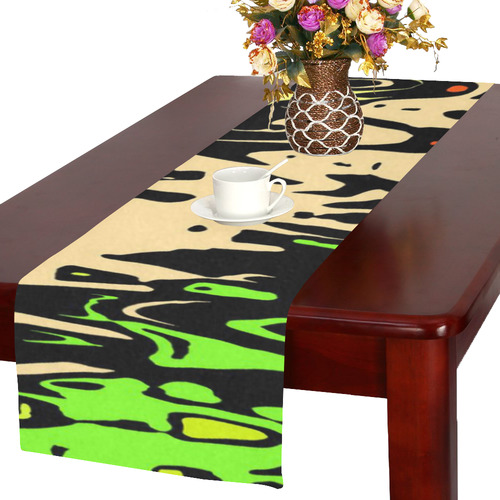 modern abstract 46C by JamColors Table Runner 16x72 inch