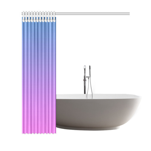 Pink blue Ombre Shower Curtain 69"x72"