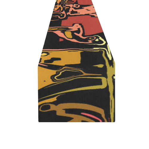 modern abstract 47C by JamColors Table Runner 16x72 inch