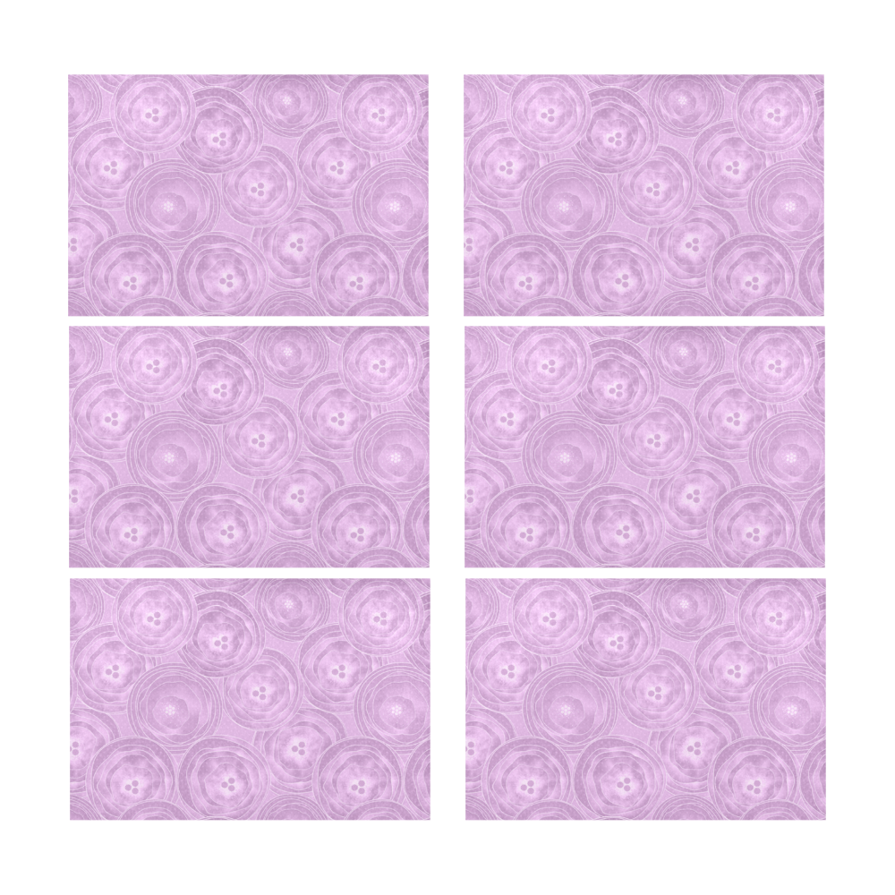 Purple anemones Placemat 12’’ x 18’’ (Set of 6)