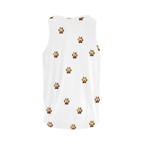 Tiger Paw All Over Print Tank Top for Women (Model T43)