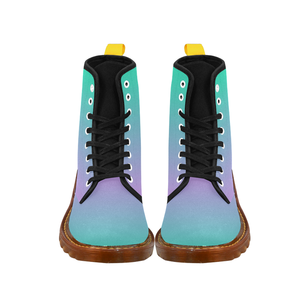 Pink , blue , turquoise Ombre Martin Boots For Women Model 1203H