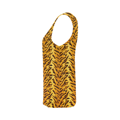 Tiger All Over Print Tank Top for Women (Model T43)