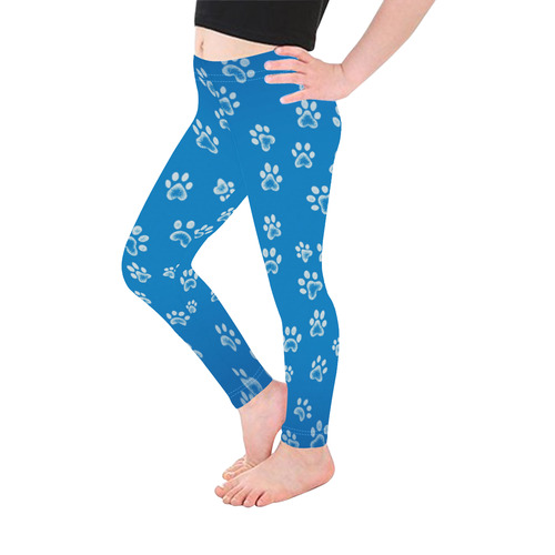 dog-paws Kid's Ankle Length Leggings (Model L06)