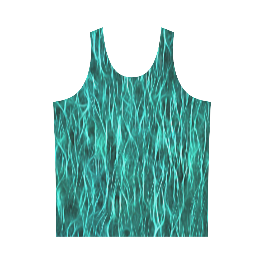 Water of Neon All Over Print Tank Top for Men (Model T43)