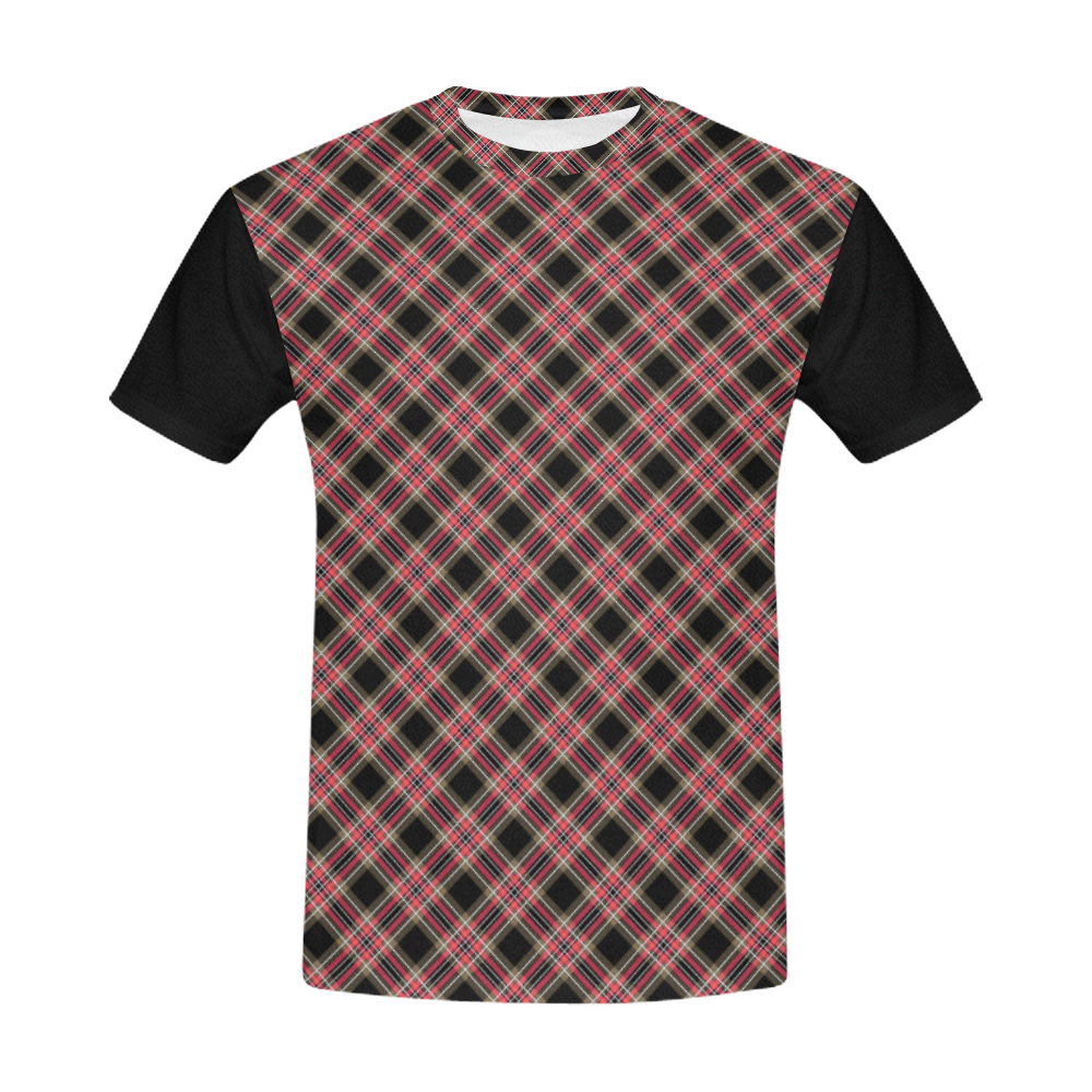 Plaid 2 All Over Print T-Shirt for Men (USA Size) (Model T40)
