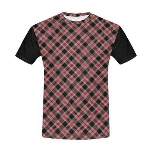 Plaid 2 All Over Print T-Shirt for Men (USA Size) (Model T40)