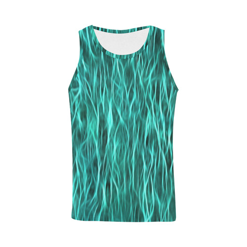 Water of Neon All Over Print Tank Top for Men (Model T43)
