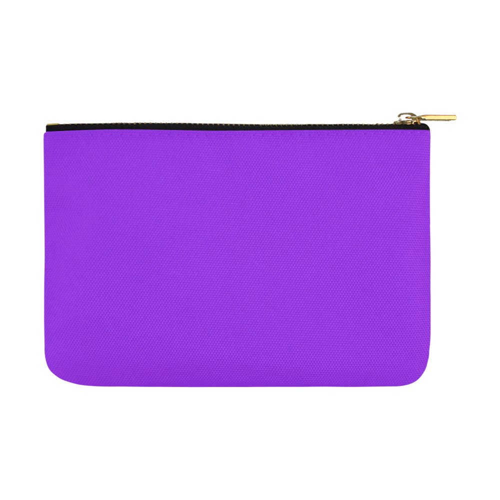Designer Color Solid Electric Violet Carry-All Pouch 12.5''x8.5''