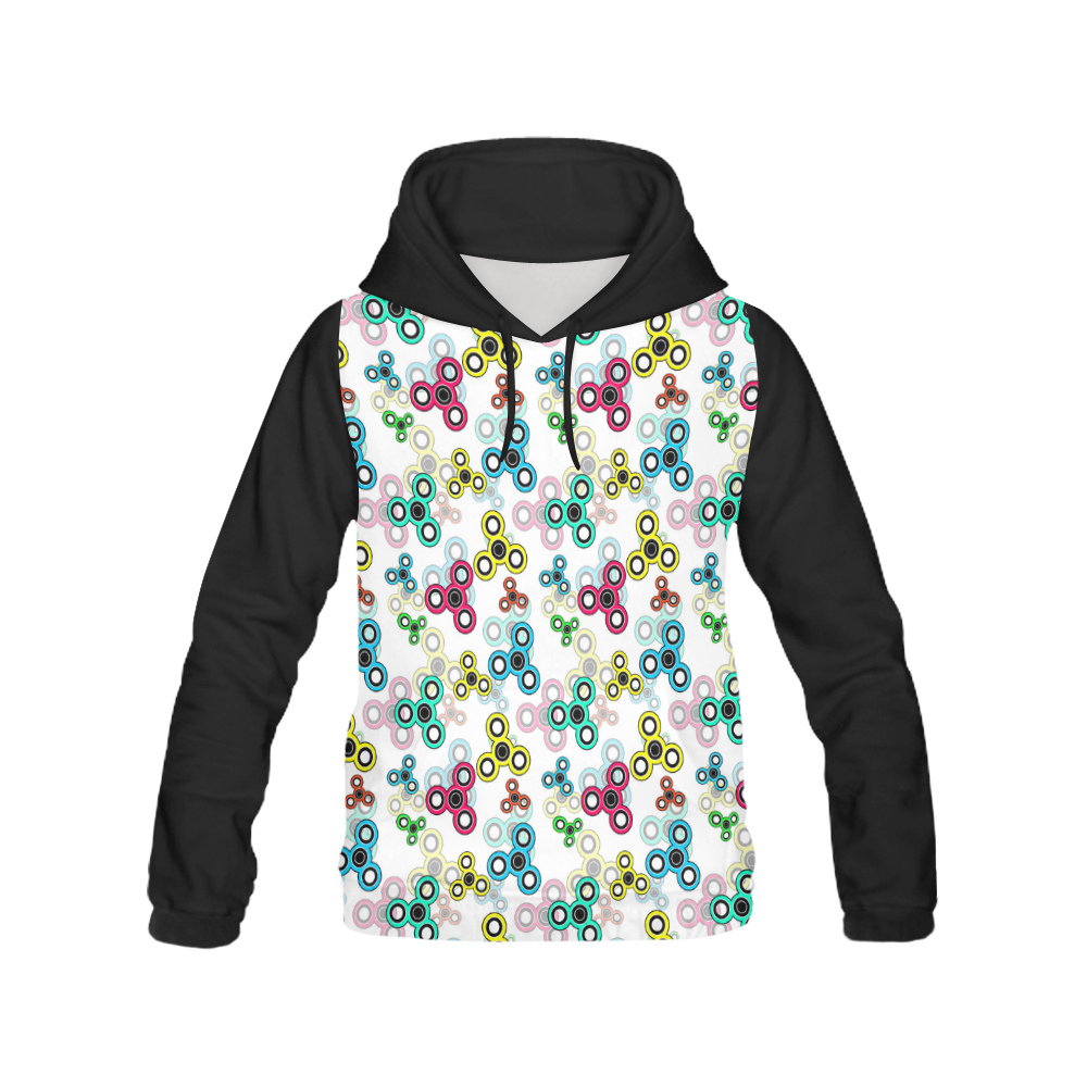 Spinner 1 All Over Print Hoodie for Women (USA Size) (Model H13)