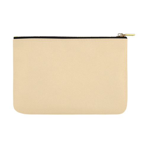 Designer Color Solid Peach Carry-All Pouch 12.5''x8.5''