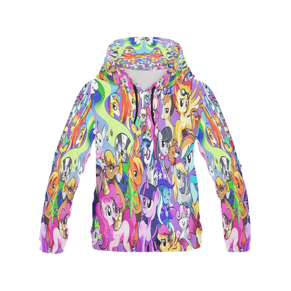 MLP love All Over Print Hoodie for Women (USA Size) (Model H13)