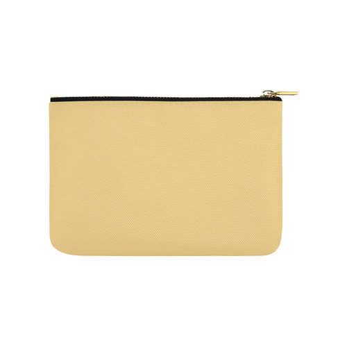 Designer Color Solid Marzipan Carry-All Pouch 9.5''x6''