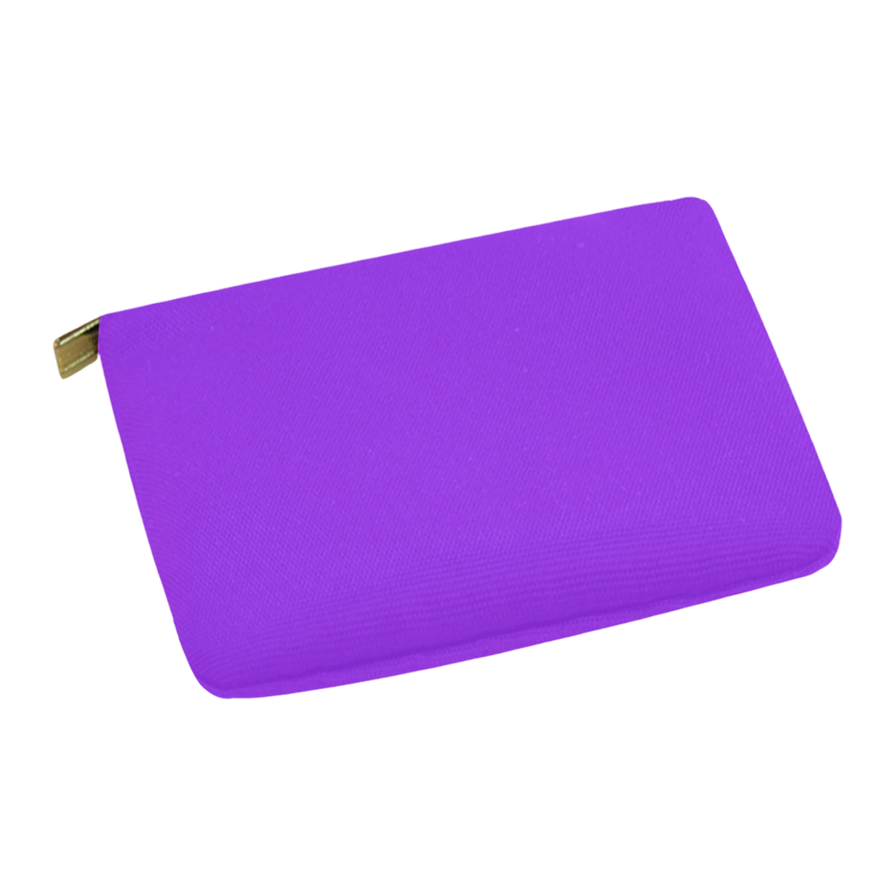 Designer Color Solid Electric Violet Carry-All Pouch 12.5''x8.5''