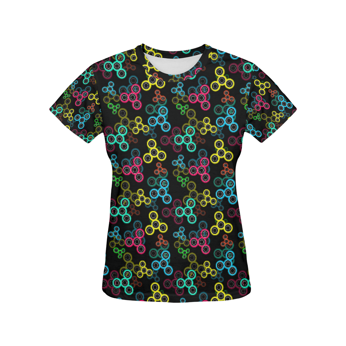 Spinner 2 All Over Print T-Shirt for Women (USA Size) (Model T40)