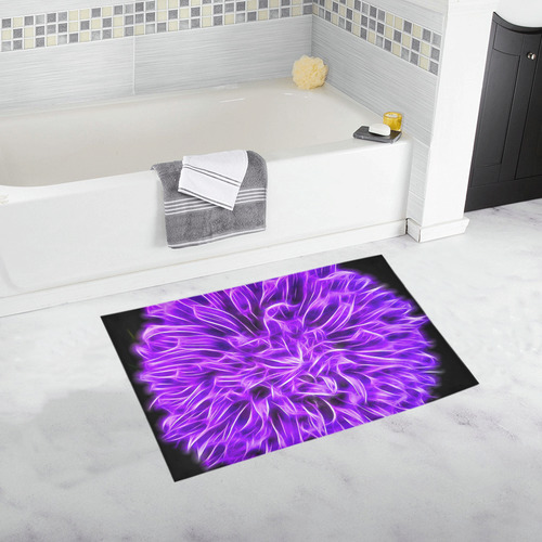 Lilac Chrysanthemum Topaz Bath Rug 20''x 32''