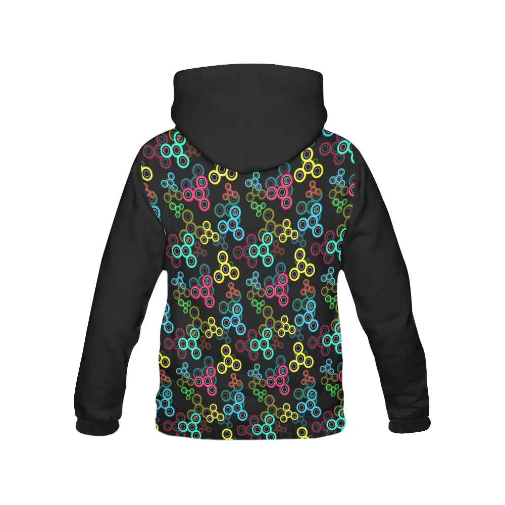 Spinner 2 All Over Print Hoodie for Women (USA Size) (Model H13)