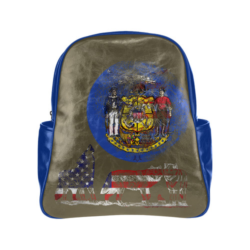 WOLF PACK WISCONSIN Multi-Pockets Backpack (Model 1636)