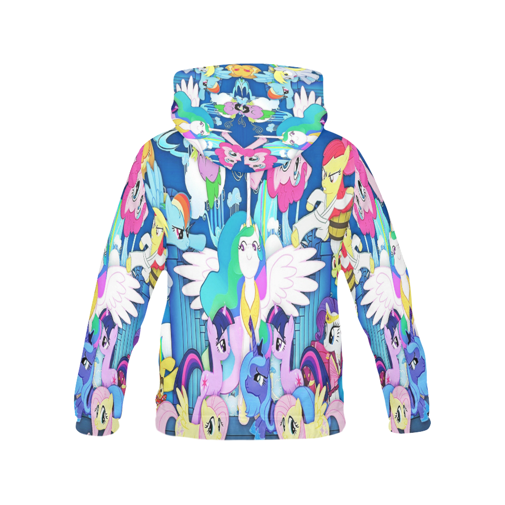 MLP pattern All Over Print Hoodie for Women (USA Size) (Model H13)