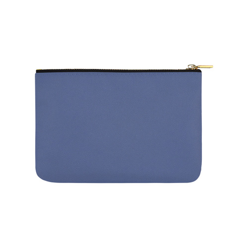Designer Color Solid Kashmir Blue Carry-All Pouch 9.5''x6''