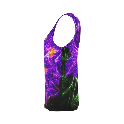 Rhododendron Topaz All Over Print Tank Top for Women (Model T43)