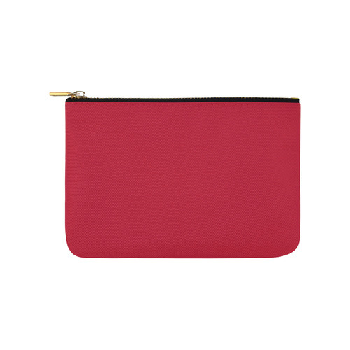 Designer Color Solid Cardinal Red Carry-All Pouch 9.5''x6''