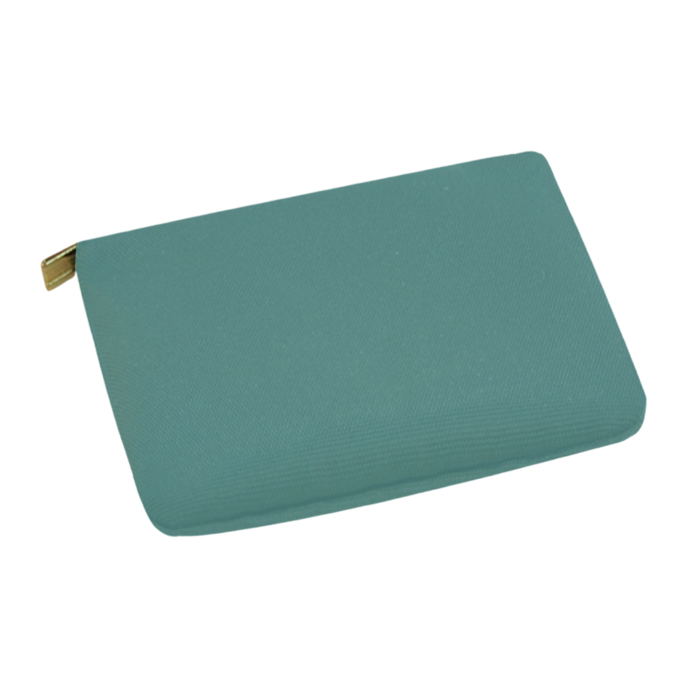 Designer Color Solid Faded Jade Carry-All Pouch 12.5''x8.5''