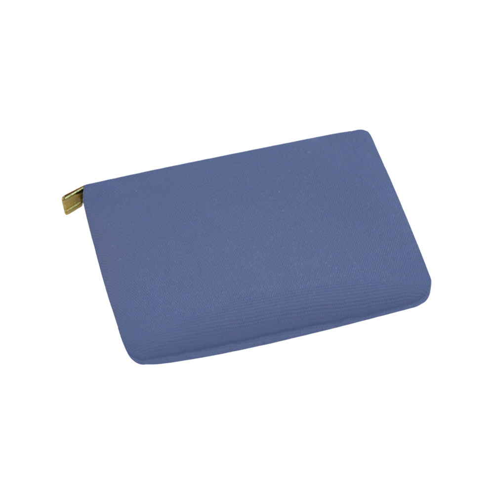 Designer Color Solid Kashmir Blue Carry-All Pouch 9.5''x6''