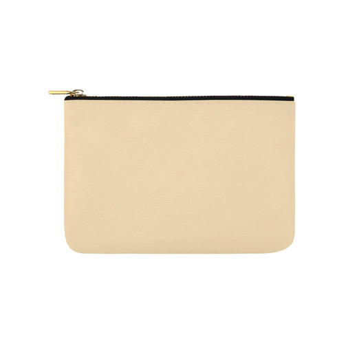Designer Color Solid Peach Carry-All Pouch 9.5''x6''