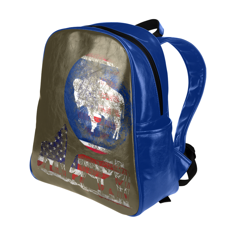 WOLF PACK WYOMING Multi-Pockets Backpack (Model 1636)