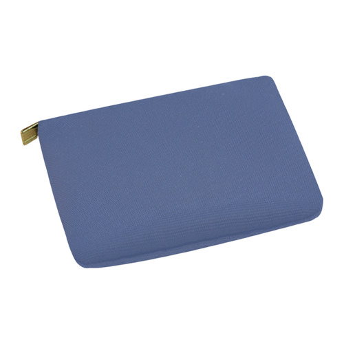 Designer Color Solid Kashmir Blue Carry-All Pouch 12.5''x8.5''