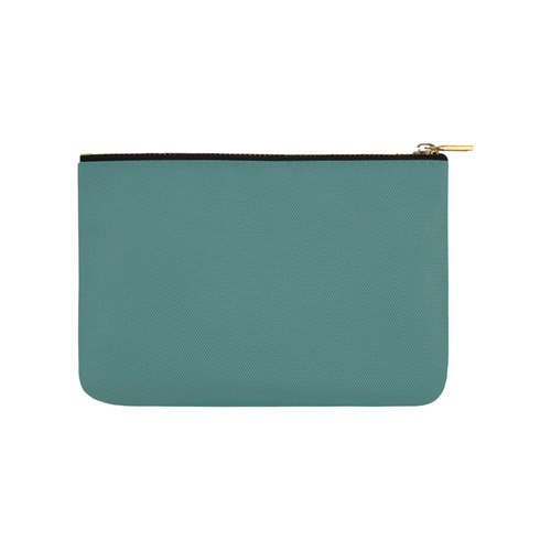 Designer Color Solid Faded Jade Carry-All Pouch 9.5''x6''