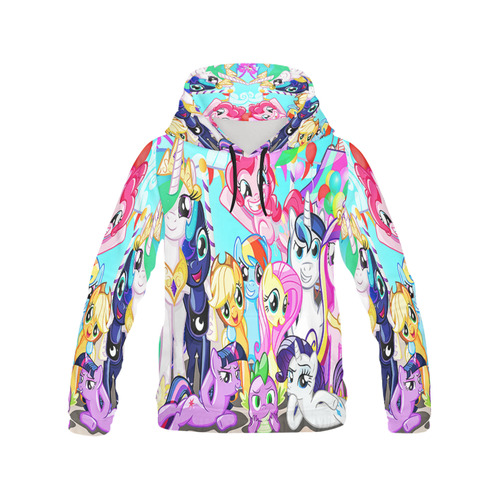 carniville time All Over Print Hoodie for Women (USA Size) (Model H13)