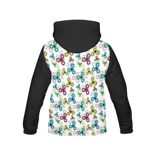 Spinner 1 All Over Print Hoodie for Women (USA Size) (Model H13)