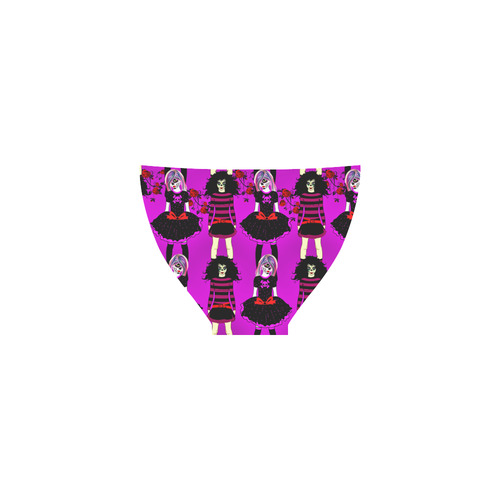 Day of the dead sugarskull friends - purple Custom Bikini Swimsuit