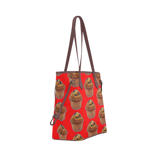 BLUEBERRY MUFFIN (TILED) Clover Canvas Tote Bag (Model 1661)