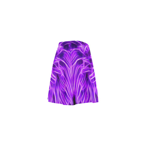 Lilac Chrysanthemum Topaz Mini Skating Skirt (Model D36)