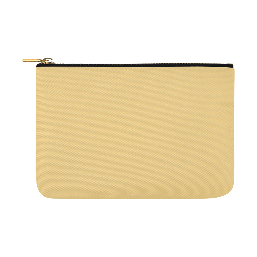 Designer Color Solid Marzipan Carry-All Pouch 12.5''x8.5''