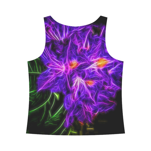 Rhododendron Topaz All Over Print Tank Top for Women (Model T43)