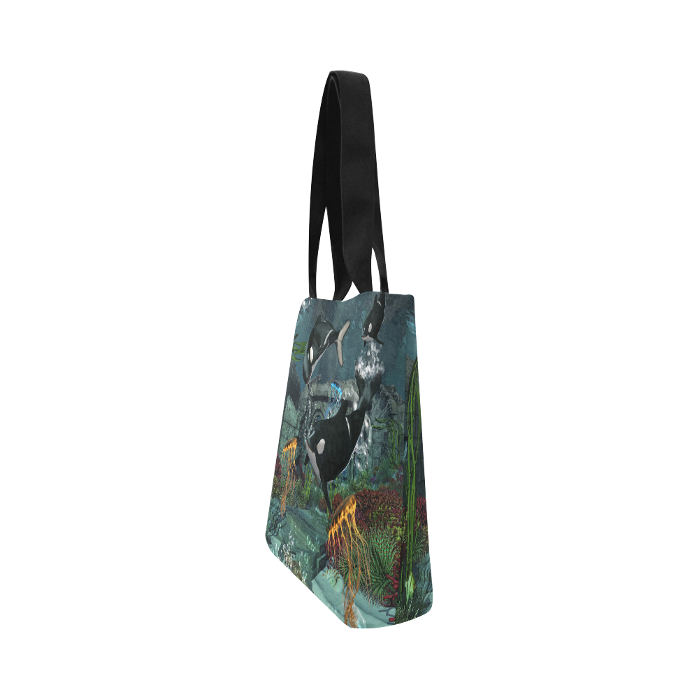 Amazing orcas Canvas Tote Bag (Model 1657)