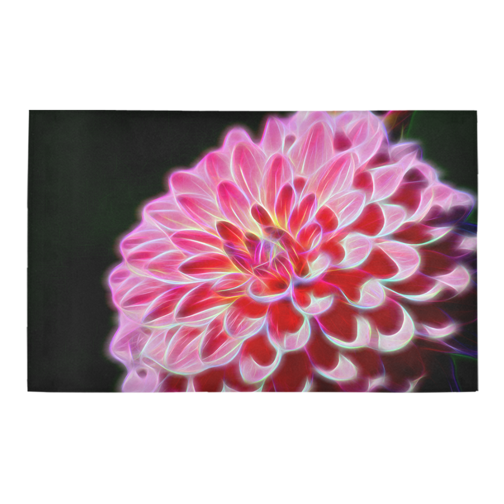 Pink Chrysanthemum Topaz Bath Rug 20''x 32''