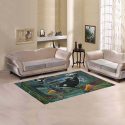 Amazing orcas Area Rug 5'x3'3''