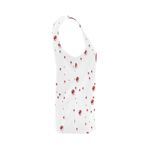 Valentine Heart All Over Print Tank Top for Women (Model T43)