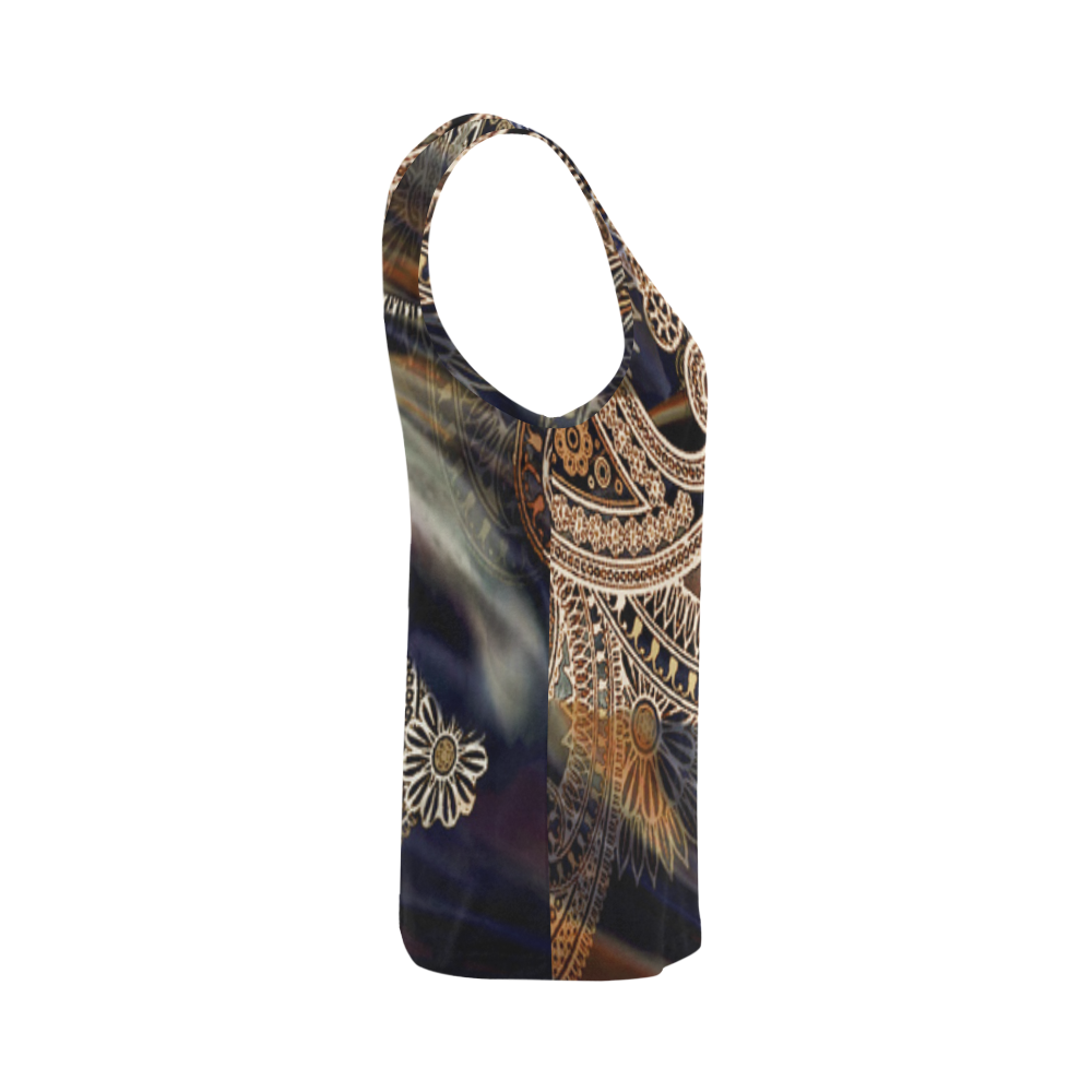 FallPaisleysm2 All Over Print Tank Top for Women (Model T43)