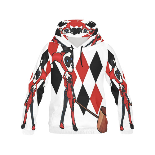 Classic Harley All Over Print Hoodie for Women (USA Size) (Model H13)