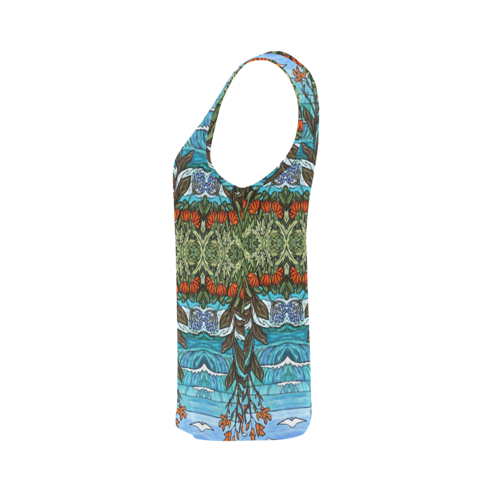 Canna Lilies All Over Print Tank Top for Women (Model T43)