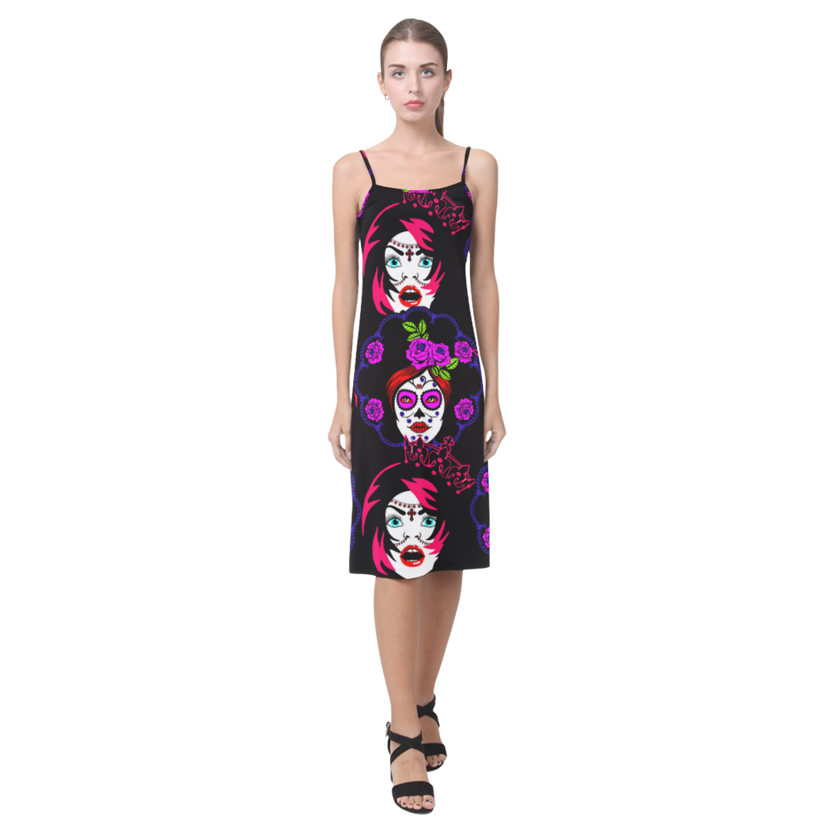 Vampire V Sugarskull Alcestis Slip Dress (Model D05)