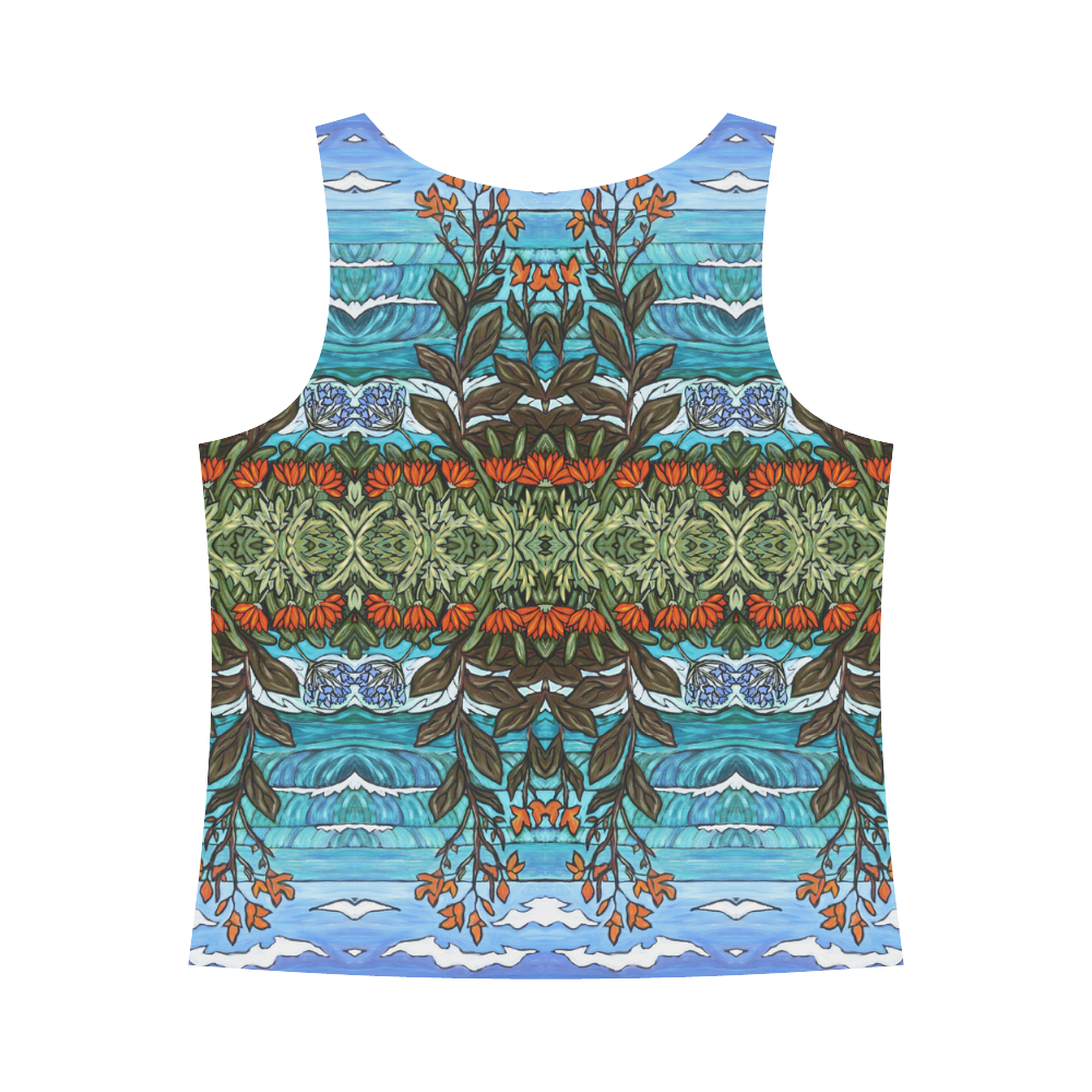 Canna Lilies All Over Print Tank Top for Women (Model T43)